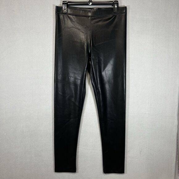 Mode De Vie Faux Leather Pants Womens Medium Black Biker core Rockstar Punk Goth - Picture 1 of 6